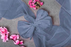 MDS Pack of 100 Organza Chair Sashes for Wedding & Event Décor – Dusty Blue - Image 5
