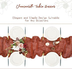 Showgeous 16 Pack Terracotta Cheesecloth Table Runner 17 x 108 Inch - Image 5