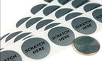 My Scratch Offs 1 in Silver Round Scratch Here Stickers, 1000 Pack by MyScratchOffs