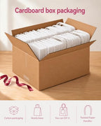 qiqee 200-Packs White Paper Gift Bags with Handles Bulk 4.5"x2.5"x6" Mini Size Paper Bags Multiple Uses - Image 5