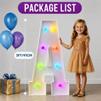 Baby Marquee Letters, 3FT Multicolor Lights Baby Shower Decorations - Image 3