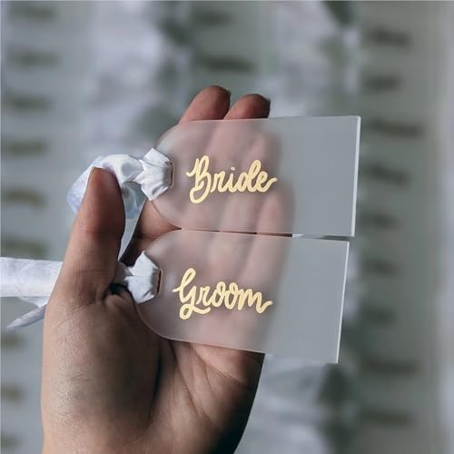 100Pcs Acrylic Place Cards for Wedding Seating Chart Arch Name Tags DIY - Image 3