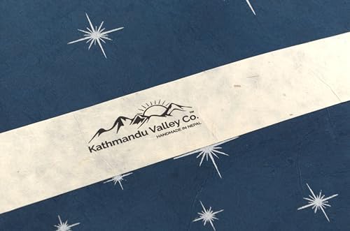 Kathmandu Valley Co. Handmade Lokta Wrapping Paper, Shining Stars - Image 3