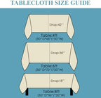 VidaFete 6 Pack 90 * 132inch Ivory Rectangle Tablecloth for 6ft Tables - Image 2