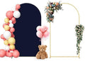 Neatsure Arch Backdrop Stand and Cover Set, 7.2FT Metal Photo Balloon Arch Backdrop Stand for Wedding Birthday Party Baby Shower Ceremony Graduation Decoration, Navy Blue by Neatsure