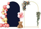Neatsure Arch Backdrop Stand and Cover Set, 7.2FT Metal Photo Balloon Arch Backdrop Stand for Wedding Birthday Party Baby Shower Ceremony Graduation Decoration, Navy Blue by Neatsure