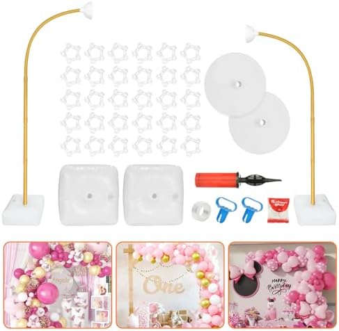 Balloon Arch Kit, Bendable 8FT and 6FT Half Balloon Arch Stand by TKVAZK