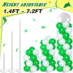 Soulchen 2 Set Golf Balloon Column Stand Kit, Green White - Image 6