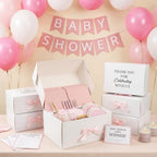 Ctosree 6 Set/48 Pcs Pink Baby Shower Game Prizes for Winners Include Ceramic Mug, Spoon, Notebook, Pen, Coaster, Scented Candle, Eye Mask and Gift Box for Wedding Bridal Baby Shower Games Prize Gift - Image 5