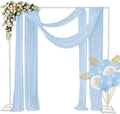 8.2FT Square Wedding Arch, Metal Backdrop Stand for Ceremony Decor, Adjustable Rectangular Arch Frame for Baby Shower, Birthday Party & Anniversary by BouPower