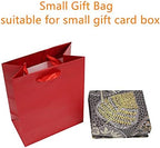 100pk Extra Small Gift Wrap Paper bags with Ribbon Handles(4.5*5.5*2.5in) for Party Favors, Baby Shower, Weddings,Holidays,Graduation,Birthdays,Celebrations,Bridesmaids Gifts,Bulk Solid Color (red) - Image 3