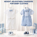 Huaerle Baby Clothes Display Stand Wooden Baby Shower Centerpiece, White - Image 6
