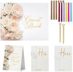 Wedding Guest Book and Vow Book Set Pink Roses Photo Photo by Unknown