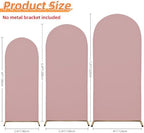 Set of 2 Wedding Arch Cover Stretchy Spandex Fabric Backdrop for Arch Stand - Image 2