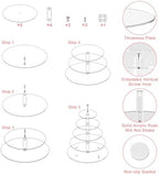 Cupcake Stand for 53 Cupcakes Clear 5 Tier Round Cupcake Tower for Wedding - Image 7