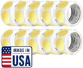 Perco Metallic Gold Perforated Round Circle Dot Sticker 2-Inch Labels — 10 Rolls, 5,000 Stickers - VIP, Reward & Premium Packaging Labels, High-End Branding - Made in USA by Perco