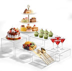 6 PCS Buffet Risers and Stands, Dessert Food Display for Buffet Table by Unknown