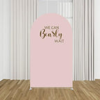 Pink Arch Backdrop Stand Covers for Parties We Can Bearly Wait Theme Arched Stretchy Fabric Cover Girls Baby Shower Birthday Party Decorations (2.2x5FT) - Image 3