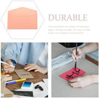 50pcs Iridescent Paper Invitation Envelopes Pink for Banquet - Image 7