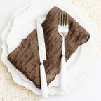 Brown 60 Pack Cheesecloth Napkins Washable 21x21 Inches Brown Cloth Napkins Set of 60 Dinner Table Napkins for Wedding Summer Bridal Baby Shower Rustic Boho Cotton Gauze Party Table Decor - Image 7