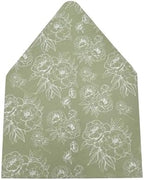 A7 Euro Flap Envelope Liners for 5x7 Insert, 50 Pack, Wedding Invitaion (Green Floral) by Unknown