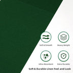 KAMMAK Dark Green Napkins Disposable with Pocket Cloth Like Dinner Paper Napkins 100 Pack Folded Guest Hand Towel for Party Decoration, Wedding Reception, Bathroom or Restaurant (16.5 x 16.5 inch) - Image 5