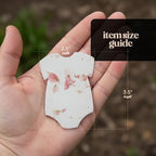 24 Favor Set, Pink Onesie Gift Wrap Tags with Wildflower Seeds - Image 2