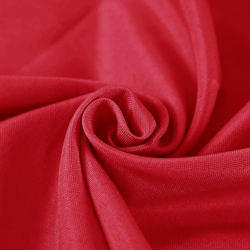 Fokitut 6 Pack Round Tablecloth, 70 Inch, Stain Resistant and Wrinkle Polyester Table Cloth, Fabric Table Cover for Kitchen Dining, Wedding, Party, Holiday Dinner-Red - Image 4