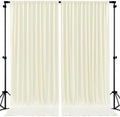 40ftx10ft Wrinkle Free Beige Backdrop Curtain - 10 Feet Photography Backdrop Drapes, Silky Polyester Back Drop Cloth for Wedding Baby Shower Balloon Arch Background by Unknown