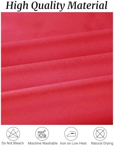 Fokitut 6 Pack Round Tablecloth, 120 Inch, Stain Resistant and Wrinkle Polyester Table Cloth, Fabric Table Cover for Kitchen Dining, Wedding, Party, Holiday Dinner-Red - Image 2