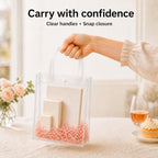 Dobafun Clear Gift Bags with Handles, 55 PCS Clear Goodie Bags with Ribbon - Image 7