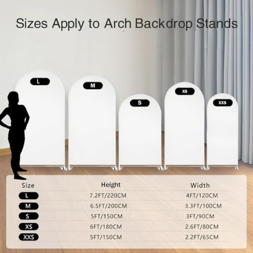 Blueberry Arch Backdrop Cover for Birthday Baby Shower Wedding Party Decoration,Elastic Fabric Background (Width=48"(120cm),Height=85"(210cm),GUS-Arch-GX-896) - Image 5