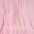 Showgeous 20 Pack Light Pink Cheesecloth Table Runner, 17 x 108 Inches - Image 4