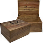 Witch Box for Crystals Personalized Tarot Card Holder Engraved Keepsake by TopObsession