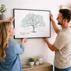 Guestbook Tree, Elm Tree Thumbprint Wedding Guest Book Alternative (Guestbook Sizes: 13" x 19" to 24" x 36") - Image 4