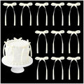 400 Pcs Purple Satin Ribbon Bows Cake Toppers by Unknown