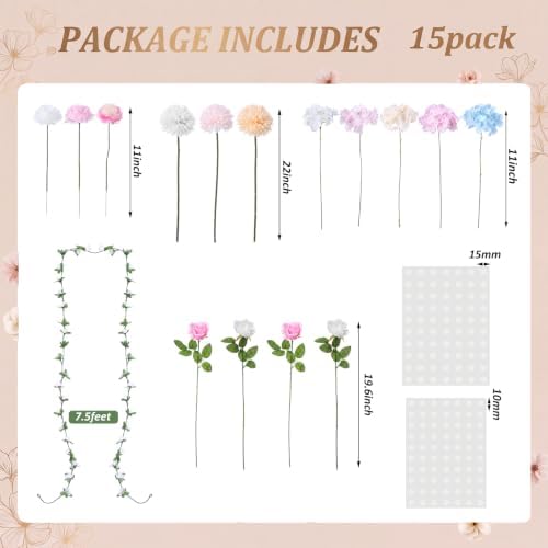 Gilprop 120 Pcs 7.2ft Love in Bloom Theme Bridal Shower Arch Backdrop Cover - Image 3