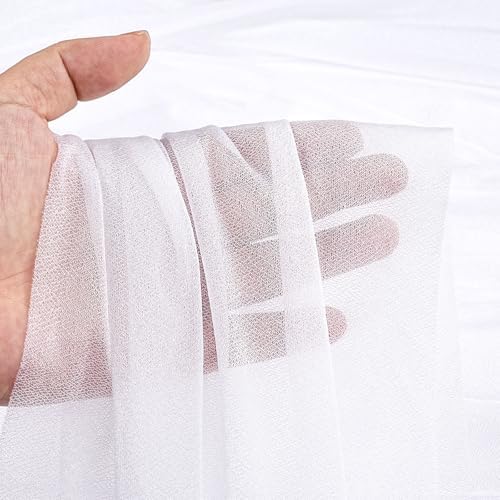 QueenDream White Sashes Wedding Chair Decorations: 50PCS Tulle Chair Cover Bands Aisle Sheer Chairs Bows for Indoor Outdoor Ceremony Banquet - Image 3