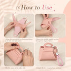 Kacctyen 30 Pcs Leather Purse Gift Bags with Keychain Handle Small PU Bags - Image 4