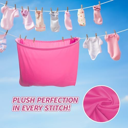 3 Pcs Baby Shower Games Bridal Shower Games Funny Activities - Funniest Baby Shower Game Ever, Ice Breakers for Boy or Girl, How Many Plushies Can You Catch in Your Diaper (Pink) – No Balls Included - Image 6