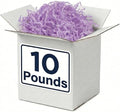 BOX USA Lavender Crinkle Paper Filler (10lb) - Shredded Paper for Basket Stuffing, Shipping, Packaging, Confetti, Crafts & Holidays - Crinkle Cut by BOXUSA