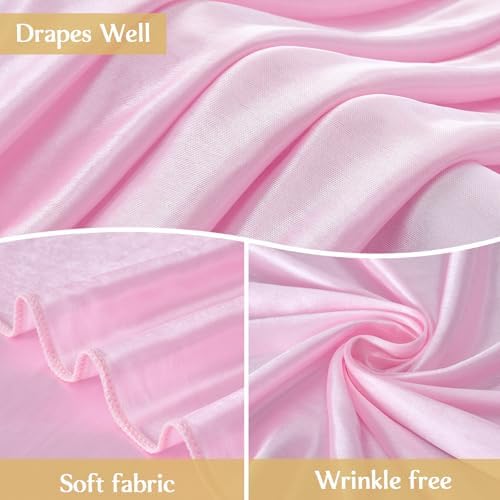 Big Pink Bow Backdrop Large Pink Bow Decor Gift Bows Birthday Decorations 48x24x120 Inches Giant Bow Birthday Party Backdrop for Wedding Baby Shower Photography Coquette Room Decor - Image 5