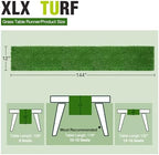 XLX TURF Green Artificial Grass Table Runner 12x144 Golf Party Decorations - Image 2