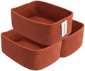 XUANGUO Small Woven Storage Baskets for Shelves, 13" x 9" x 5", Rustic by XUANGUO