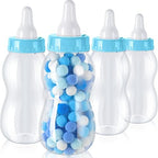 Tessco for you 4 Pcs 11in Jumbo Baby Bottle Bank Baby Shower, Blue by Tessco