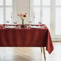 Thick Deep Red Tablecloth, Water & Wrinkle Resistant, 54x120 Inch by Unknown