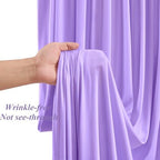 30x10ft Lavender Backdrop Curtains with Lights Photo Drapes Wrinkle Free Fabric Backdrop Curtain for Wedding Birthday Party Baby Shower Bridal Shower Home Party Background Decorations - Image 6