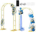 7.2FT 6FT Wedding Arch Backdrop Stand Set of 2, Balloon Arch kit by DEVISEFUN