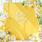 Besutolife Square Arch Backdrop Cover, 8×8 FT Spandex Arch Covers Stretchy Fitted Balloon Arch Stand Cover for Wedding, Birthday Party, Baby Shower, Photo Booth, Graduation Ceremony, Lemon Yellow - Image 2