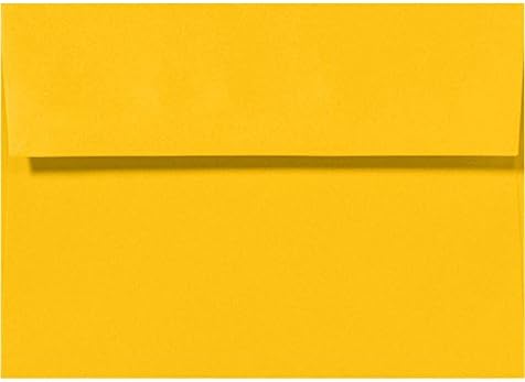 LUXPaper A6 Invitation Envelopes | Peel & Press | 4 3/4" x 6 1/2" | Sunflower Yellow | 80lb. Text | 1,000 Qty by LUXPaper